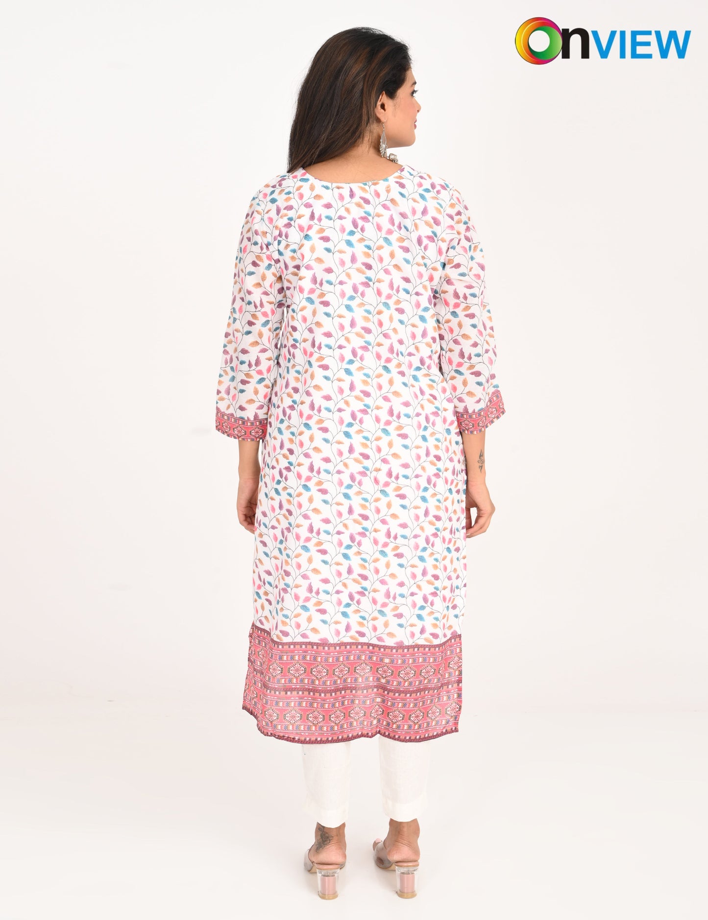 ONVIEW | 525 | COTTON CHIKANKARI WORK WITH DIGITAL PRINT