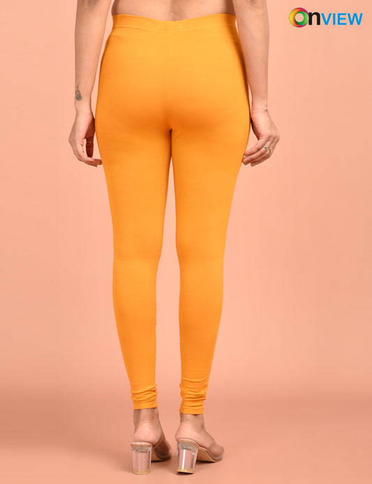 ONVIEW | 001 | Mustard Cotton Lycra Ankle Length Legging 220gsm