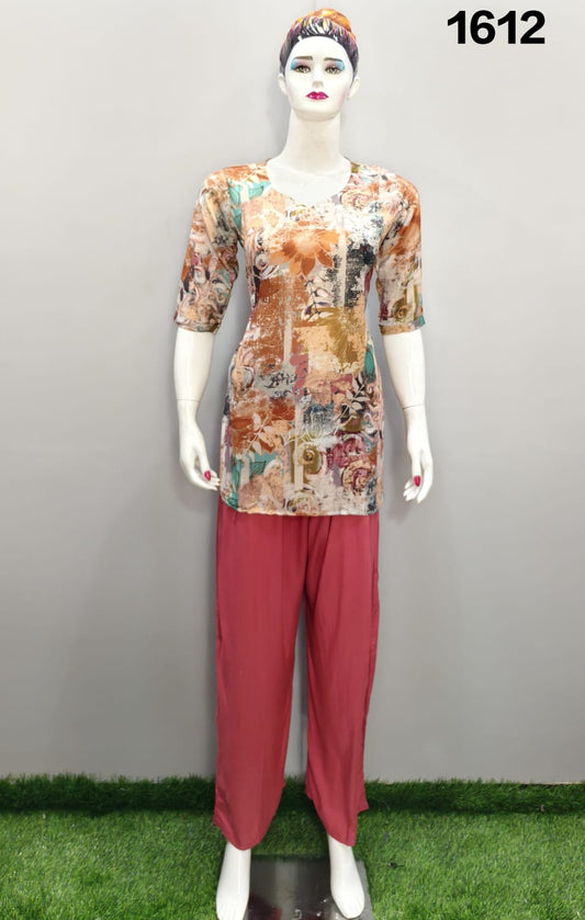 ONVIEW | 1612 | TRENDY RAYON DIGITAL PRINTED SHORT TOP