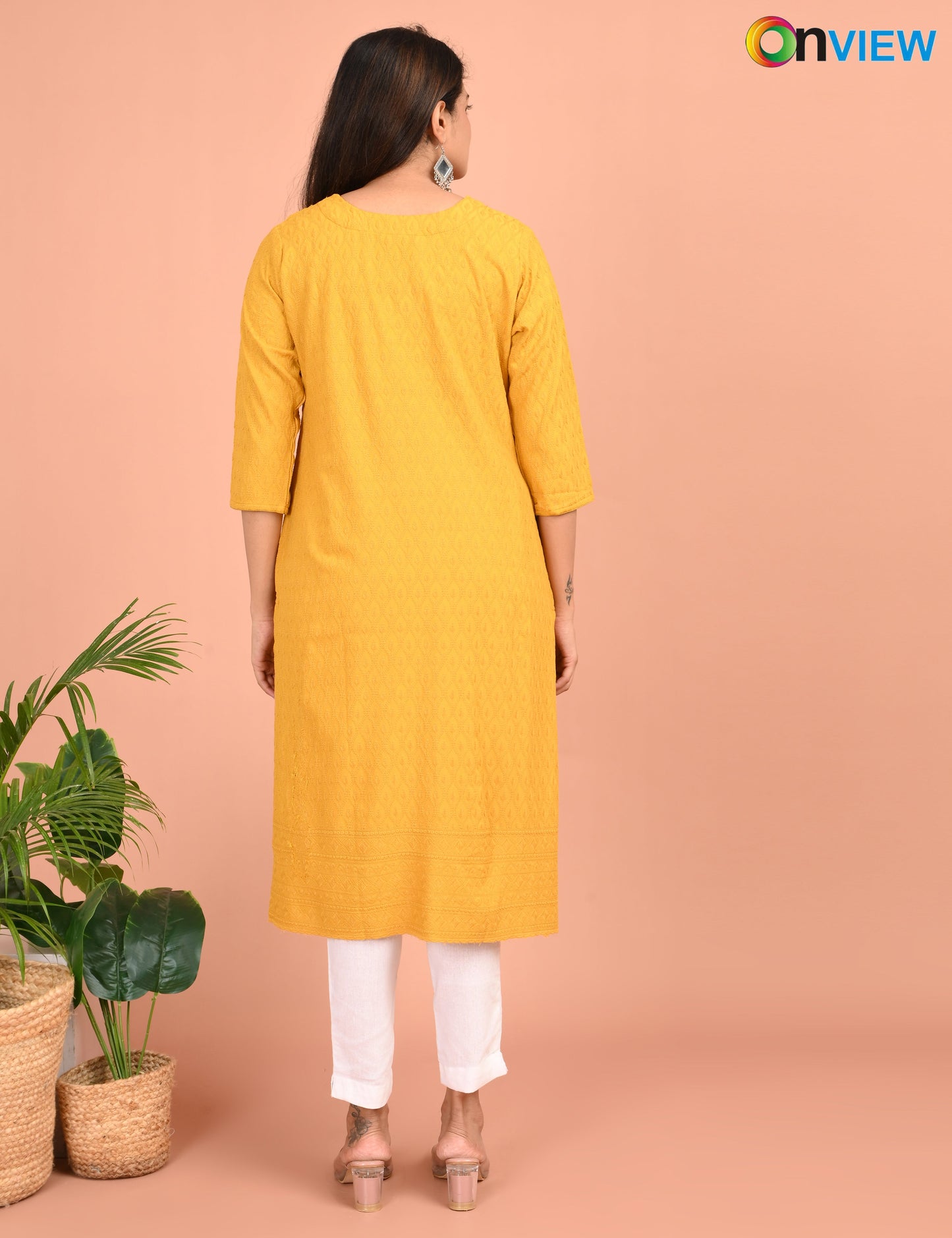ONEVIEW | 178 | CHIKANKARI DESIGN NECK