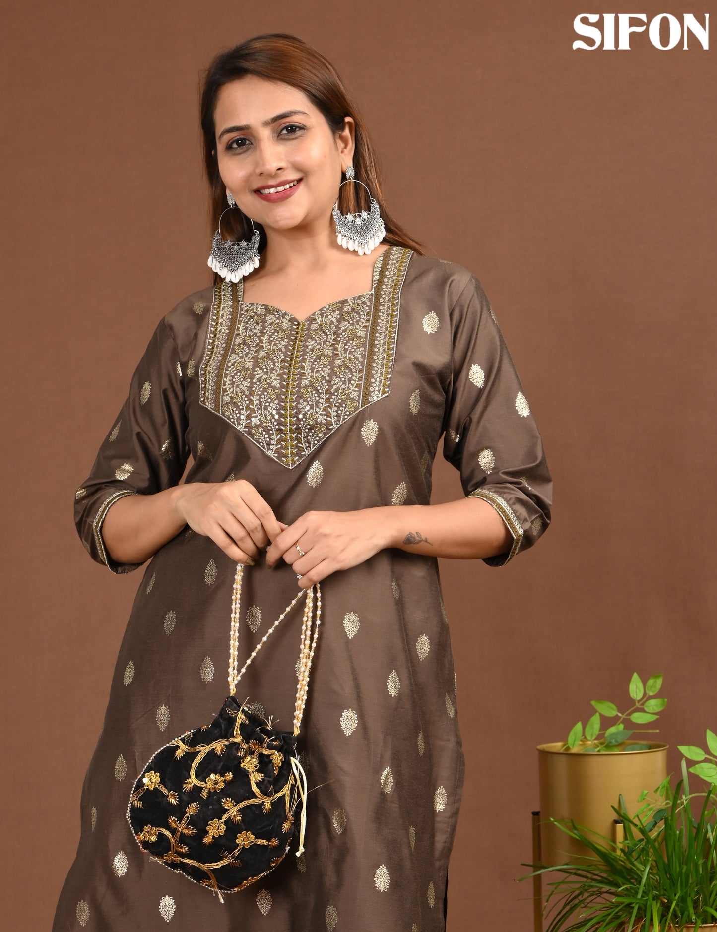SIFON | ROMAN SILK BIG EMROIDERY | 1706
