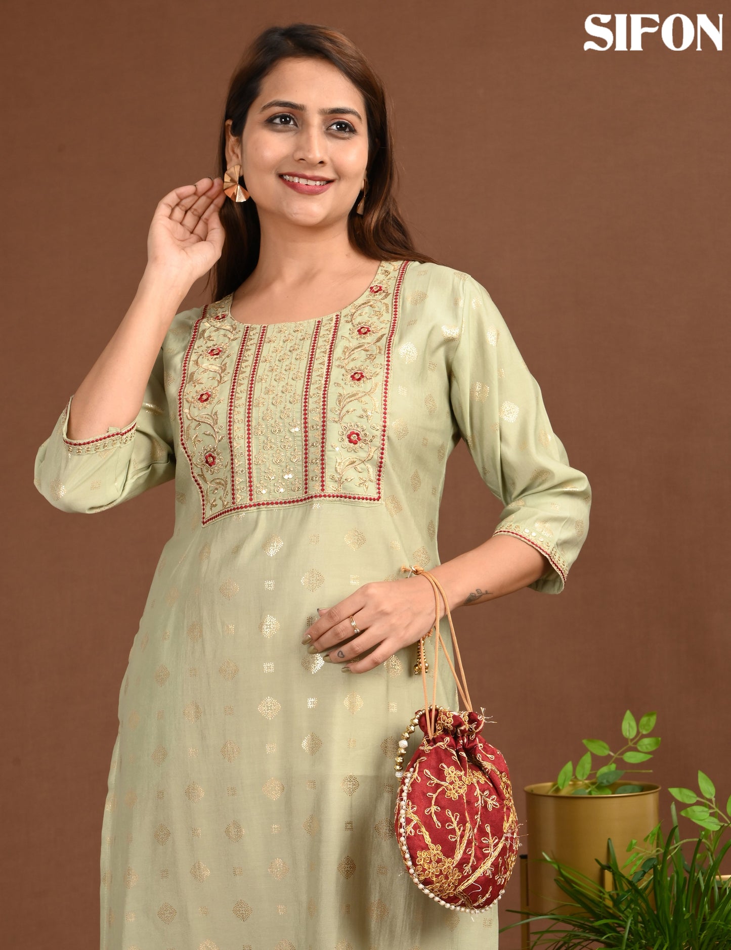 SIFON | ROMAN SILK BIG EMBROIDERY | 1734