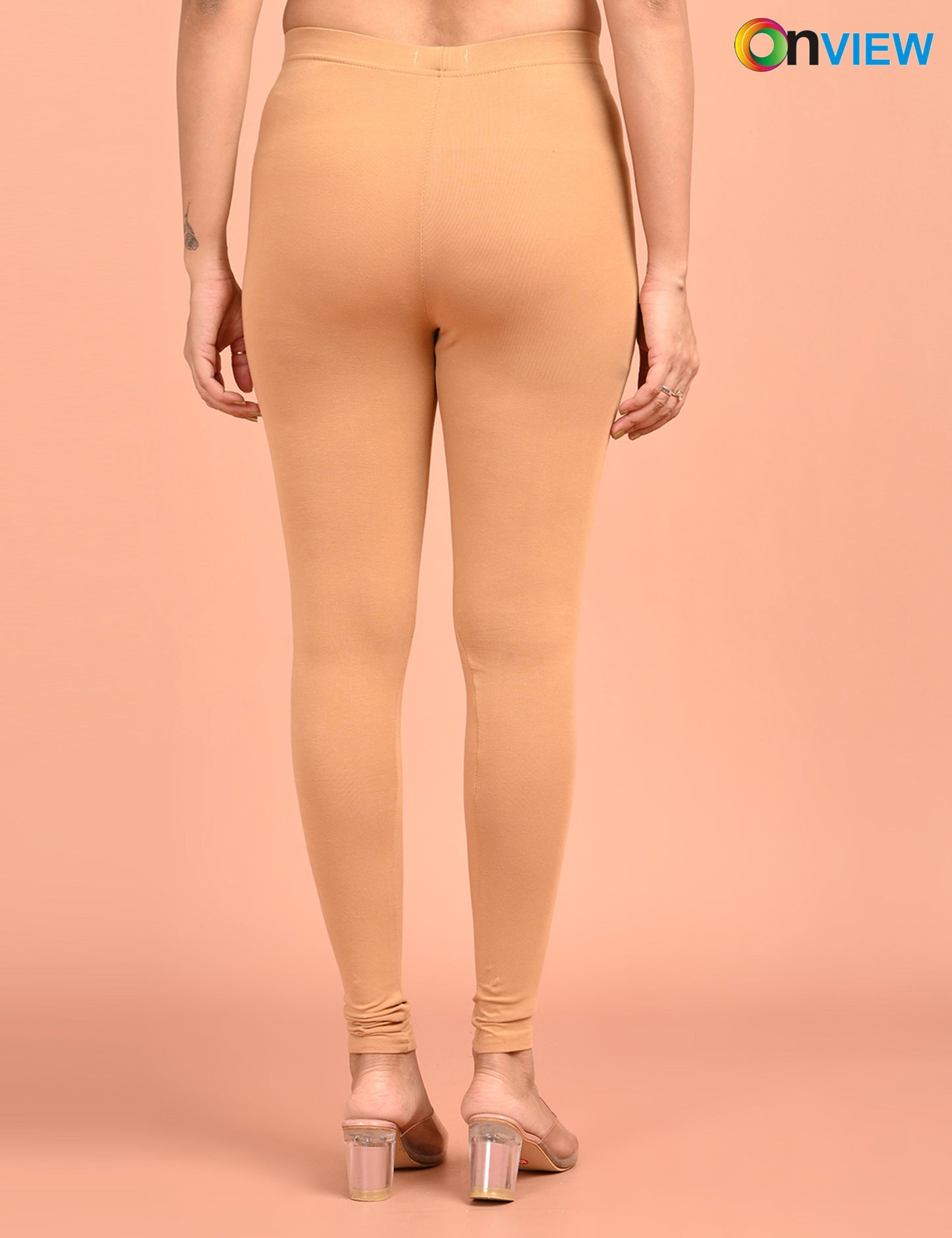 ONVIEW | 004 | Fawn Cotton Lycra Ankle Length Legging 220gsm`
