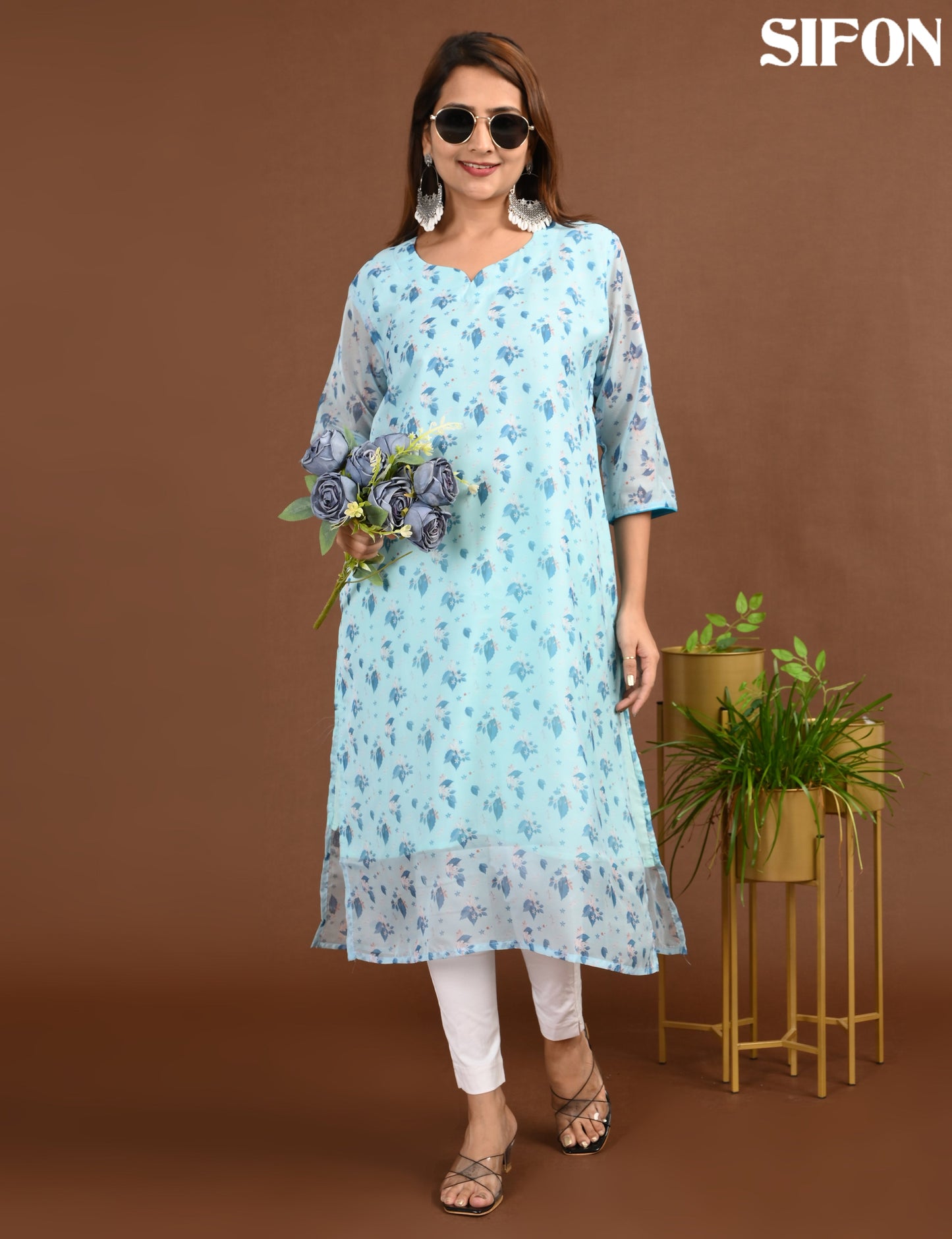 SIFON | 1681 | ORGANZA SIDE OPEN WITH LINING