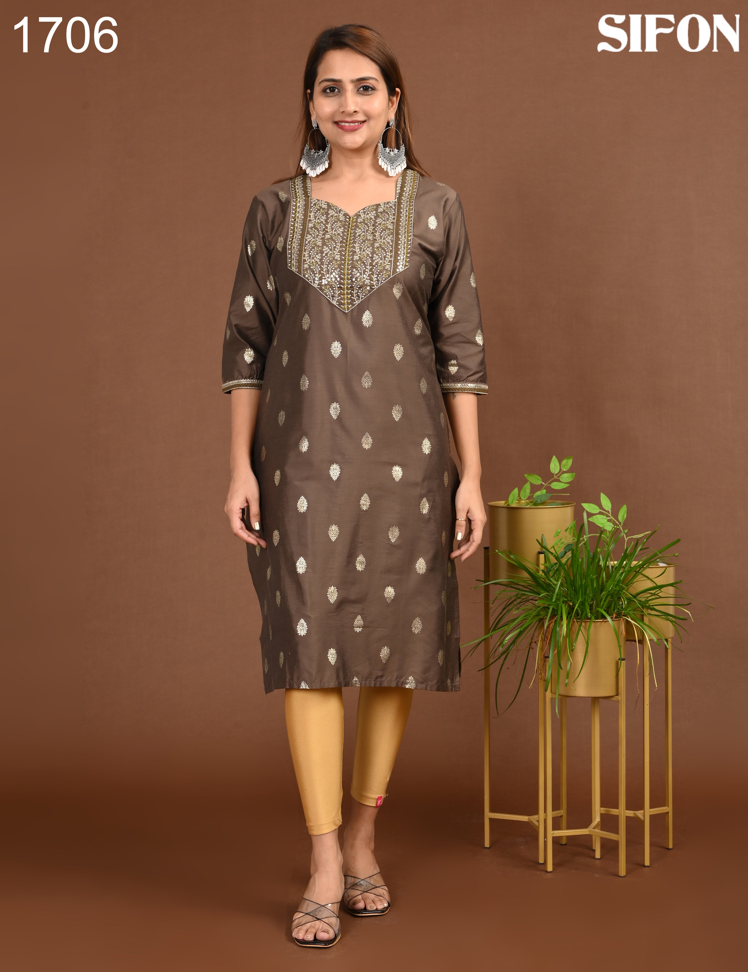 SIFON | ROMAN SILK BIG EMROIDERY | 1706