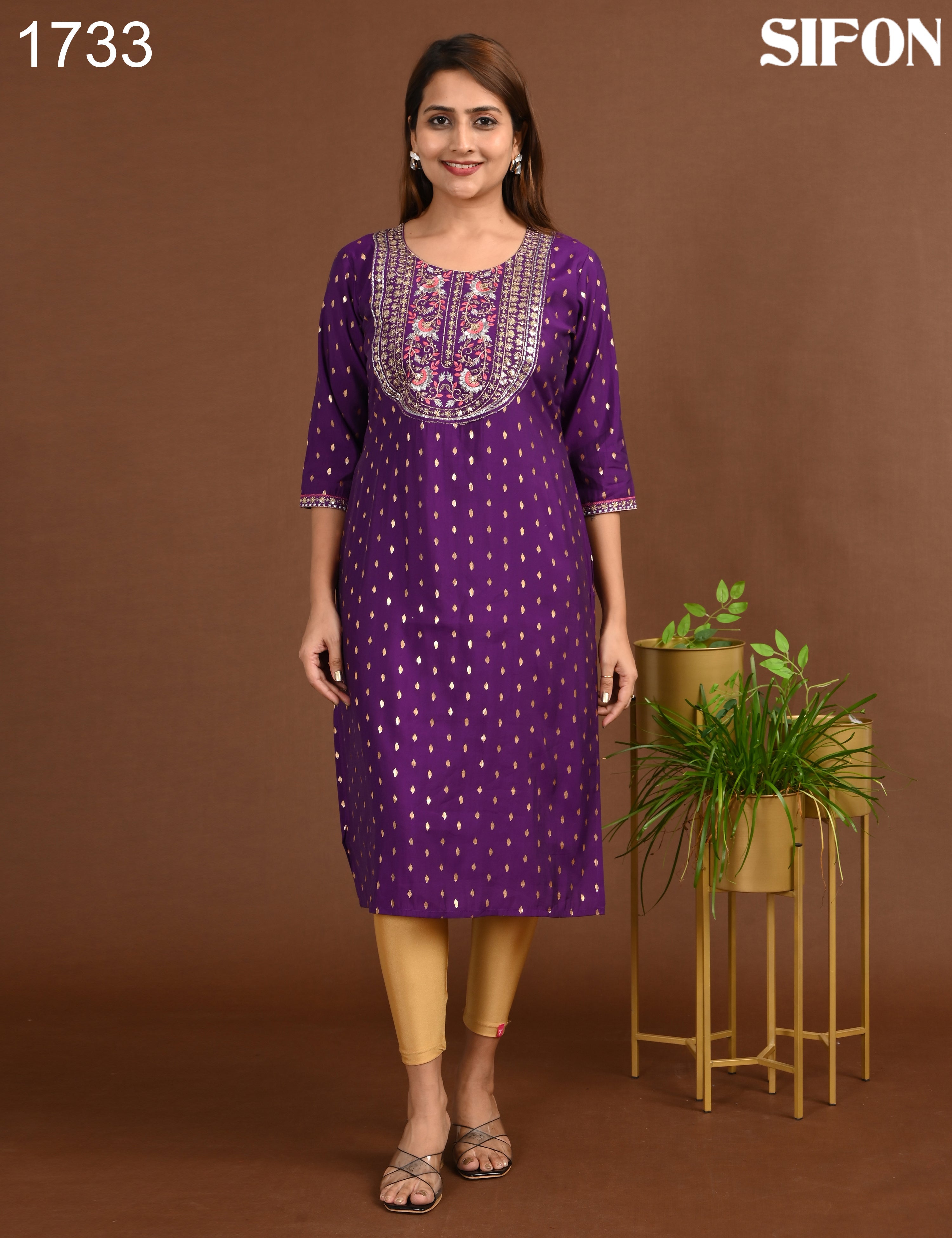 SIFON | ROMAN SILK BIG EMBROIDERY | 1733