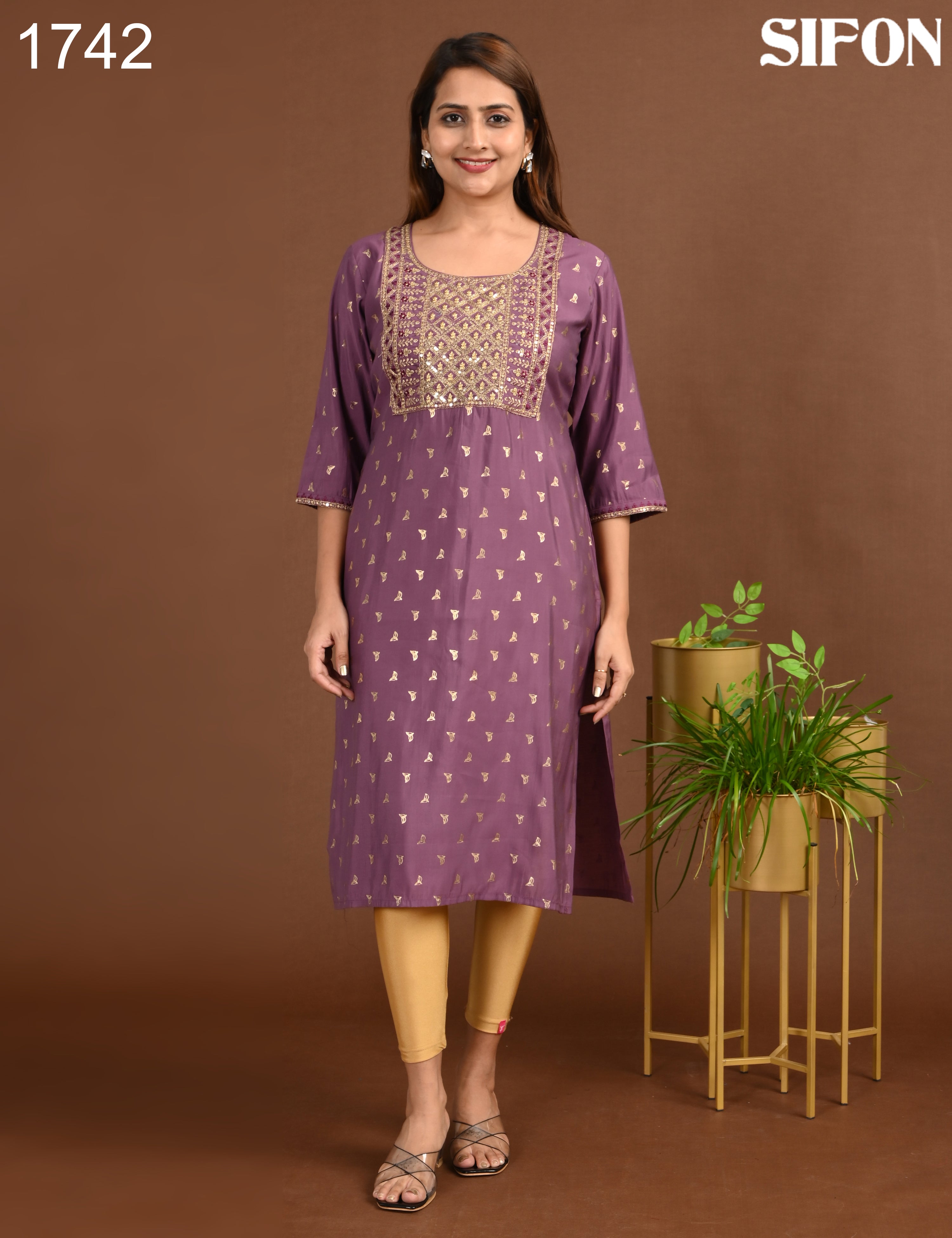 SIFON | ROMAN SILK BIG EMBROIDERY | 1742