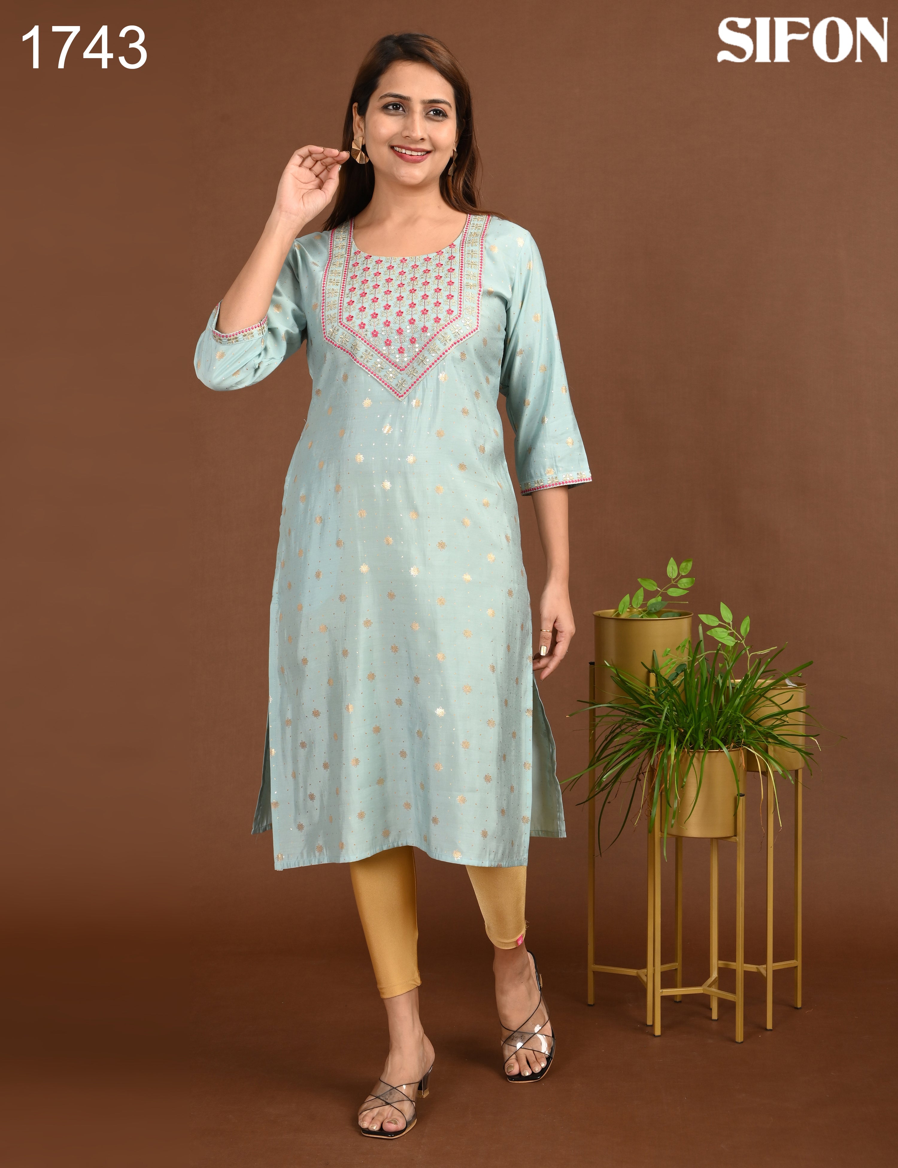 SIFON | ROMAN SILK BIG EMBROIDERY | 1743